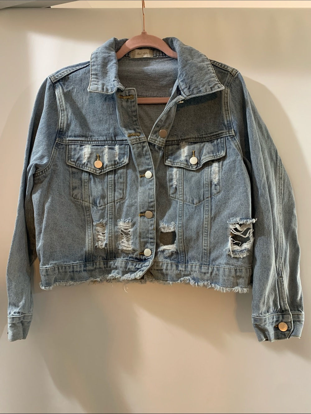 Altar'd State Light Blue Denim Jean Jacket
